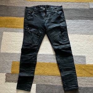 G star raw waxed denim jeans